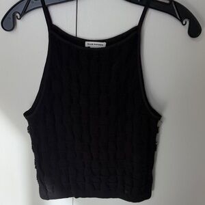Club Monaco Black Textured cami xs